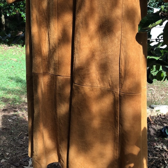 Vintage leather wrap coat. Good condition. Great cut. - Picture 3 of 3